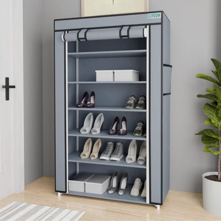 FLIPZON Premium 6-Tier Shoe Rack – Space-Saving, Durable & Stylish Storage Solution