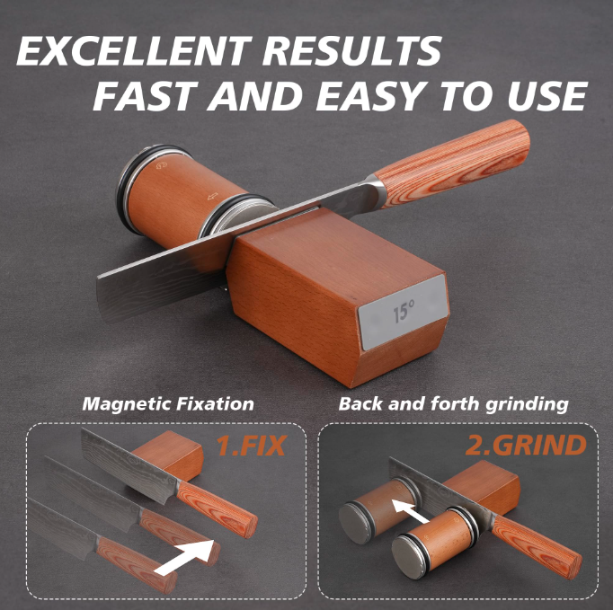 Rolling Knife Sharpener for Kitchen Knives