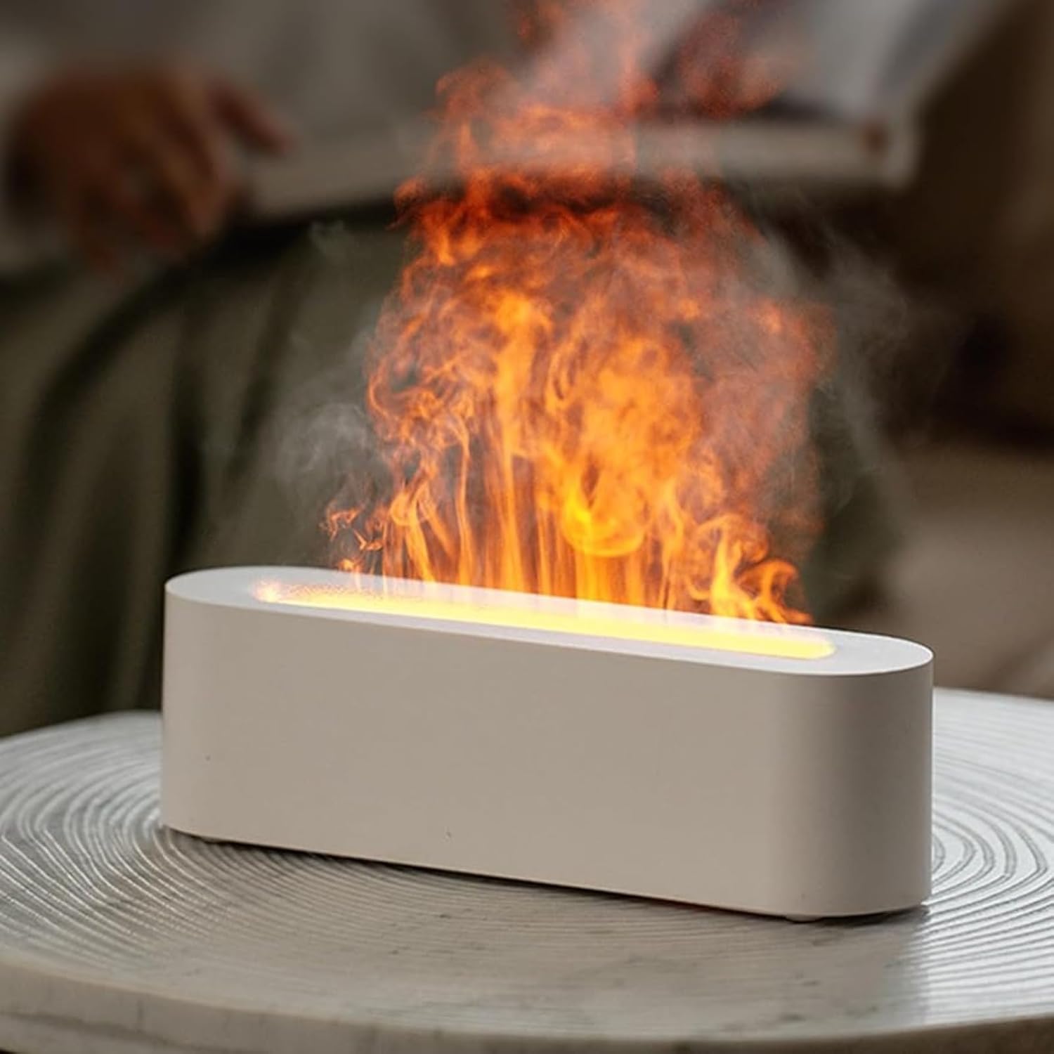 Home Flame Aroma Diffuser – Fireplace Mist Humidifier & Essential Oil Diffuser